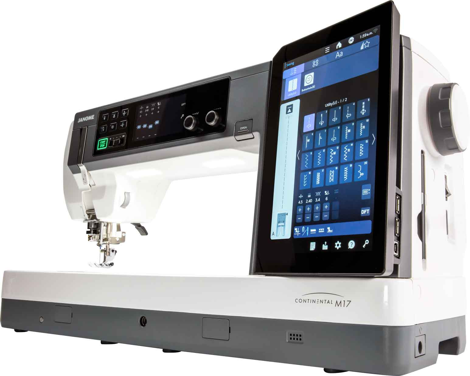 Janome Continental M17 Sewing and Embroidery Machine