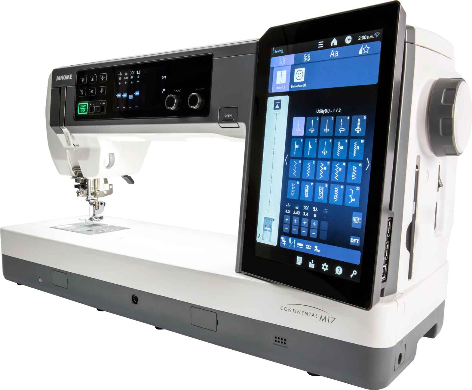 Janome Continental M17 Sewing and Embroidery Machine