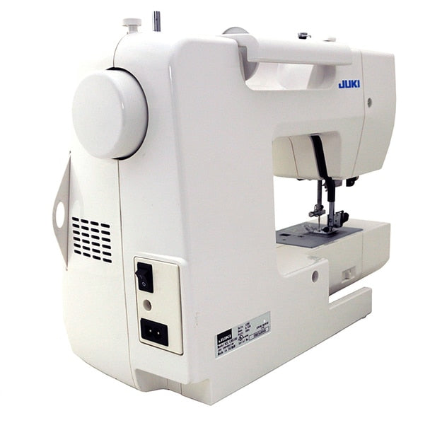 JUKI HZL-LB5100 view of needle adjuster and power switch