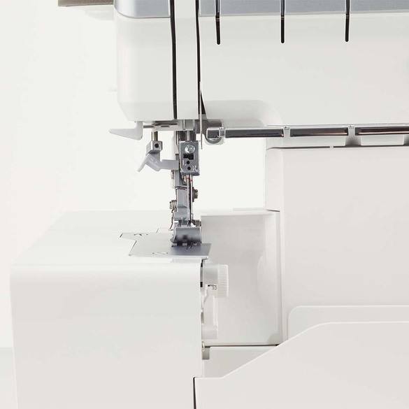Juki MO-2800 Overlock Serger close up view of the needle