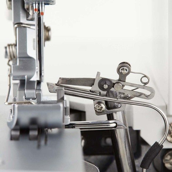 Juki MO-2800 Overlock Serger close up view of the needle