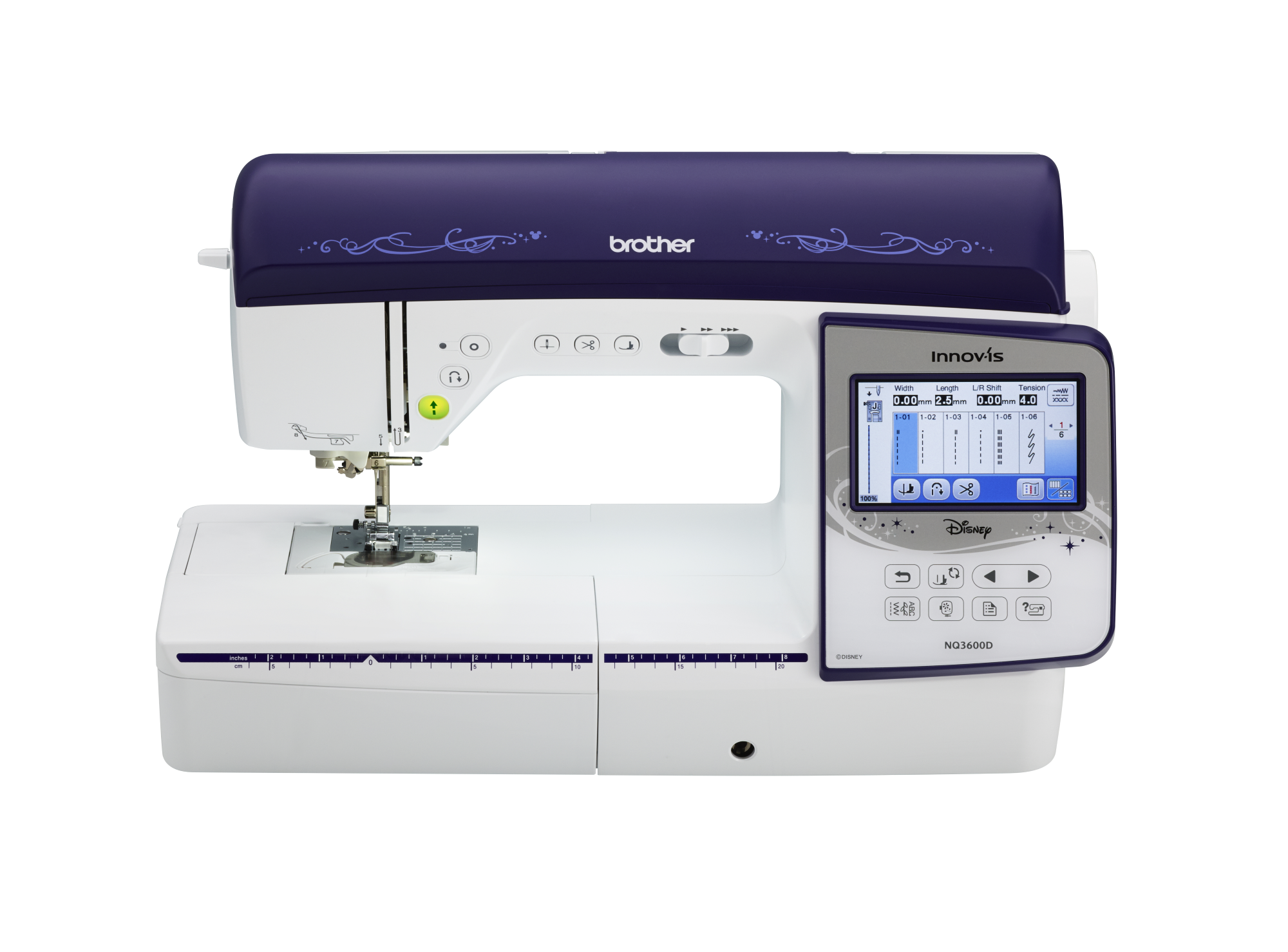 front facing image of the Brother Innov-is NQ3600D ten by six Sewing and Embroidery Machine