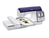 angled image of the Brother Innov-is NQ3600D ten by six Sewing and Embroidery Machine with example embroidery