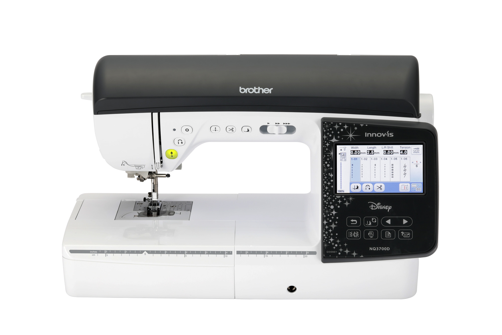 front facing image of the Brother Innov-is NQ3700D ten by six Sewing and Embroidery Machine