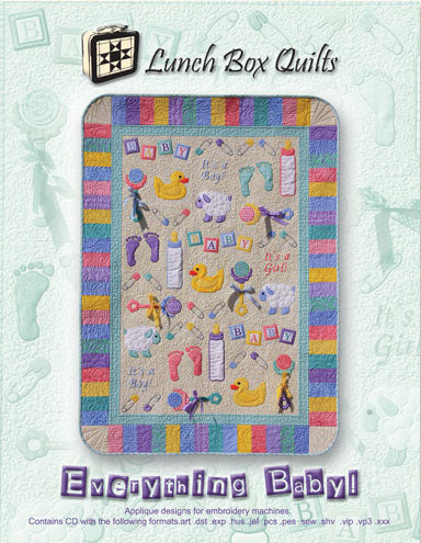 Janome Lunch Box Quilts Everything Baby Embroidery Designs CD