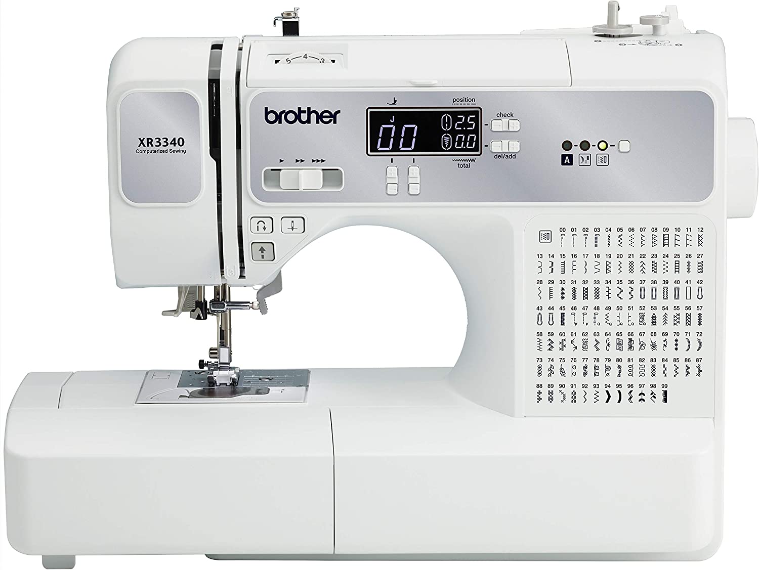 front facing image of the Brother RXR3340 Sewing and Quilting Machine 