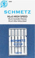 Schmetz 1843 agujas para máquina de coser de alta velocidad HLX5 tamaño 100/16 5 unidades
