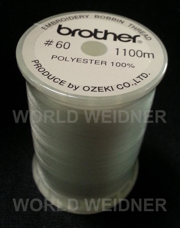Brother SAEBT White Embroidery Bobbin Thread