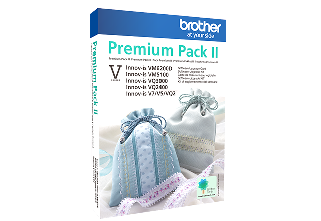 Paquete de software BROTHER SAVUPGBNDLE2 V Series Premium Upgrade Pack II y pedalera multifunción 