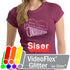Siser EasyWeed VideoFlex Glitter HTV 20" por rollo