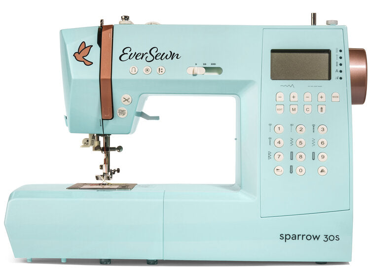 front facing image of the EverSewn Sparrow 30S 310 Stitch Computerized Sewing Machine