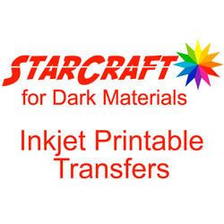 StarCraft Inkjet Printable Heat Transfer for Vinyl 8.5" x 11" Sheet for Black Dark T-Shirts