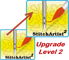 Embrilliance StitchArtist Level 2 Upgrade Machine Embroidery Digitizing Software