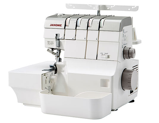 angled image of the Janome AT2000D Air Thread Serger Machine