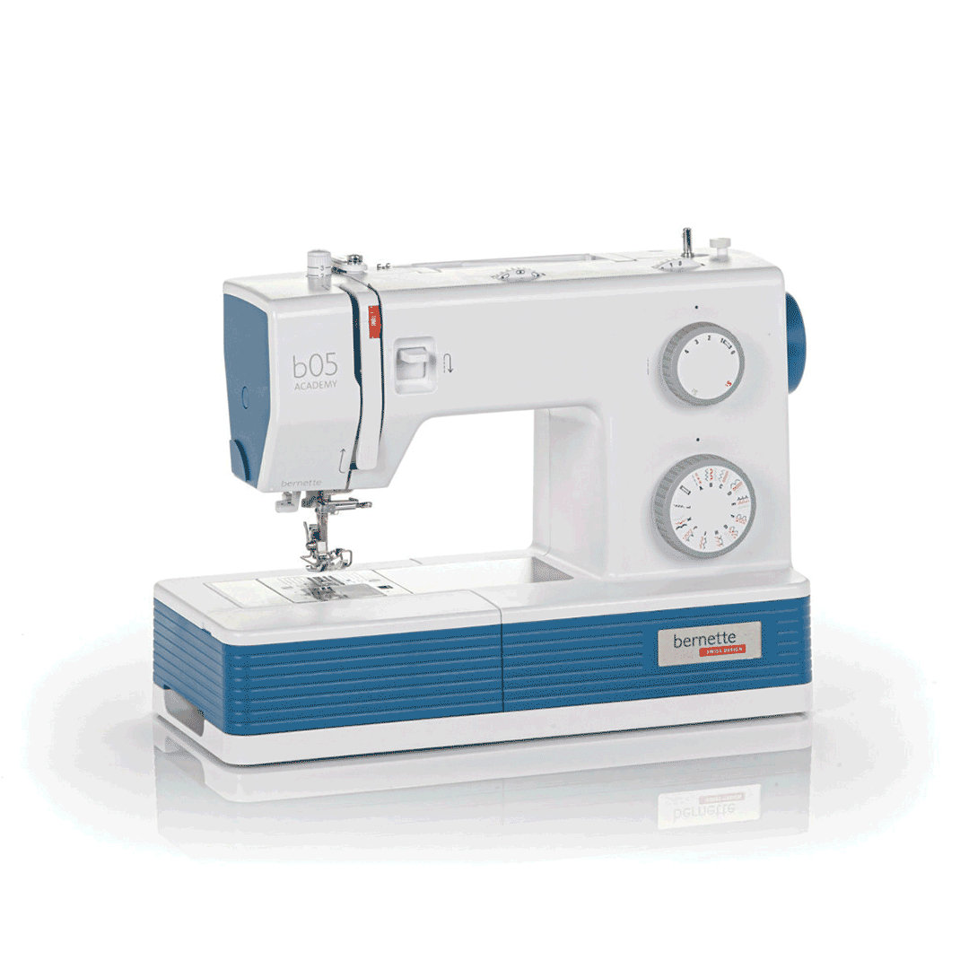 spinning 3d gif of Bernette b05 Academy Sewing Machine