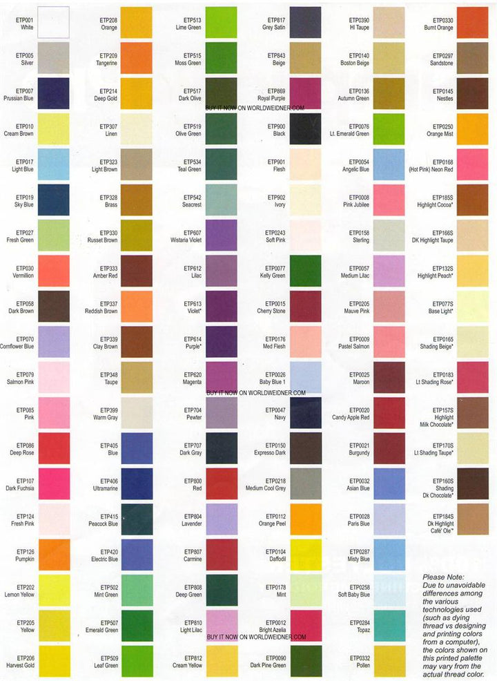 Brother Simplicity Pro Polyester Embroidery Thread – World Weidner