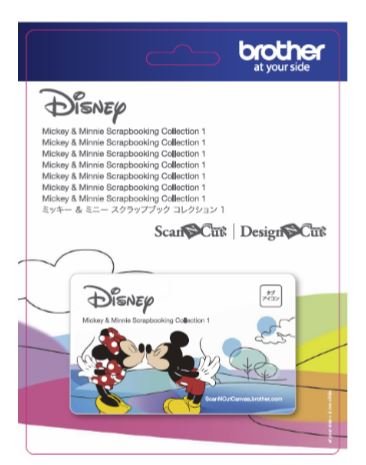 Brother CADSNP01 ScanNCut Disney Mickey Mouse y Minnie Mouse Patrón Colección #1