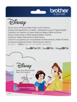 Brother CADSNP06 Colección de manualidades de papel de Blancanieves y Bella de Disney