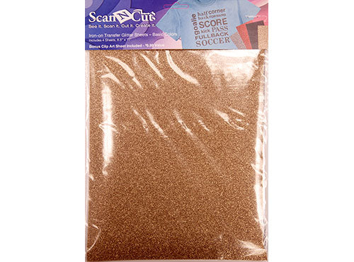 Brother ScanNCut CATG01 Iron On Transfer Glitter Sheets 4 Basic Colors
