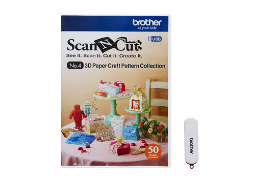 Brother ScanNCut CAUSB4 3D Paper Craft Pattern Collection No. 4 on USB Stick fo Sale at World Weidner