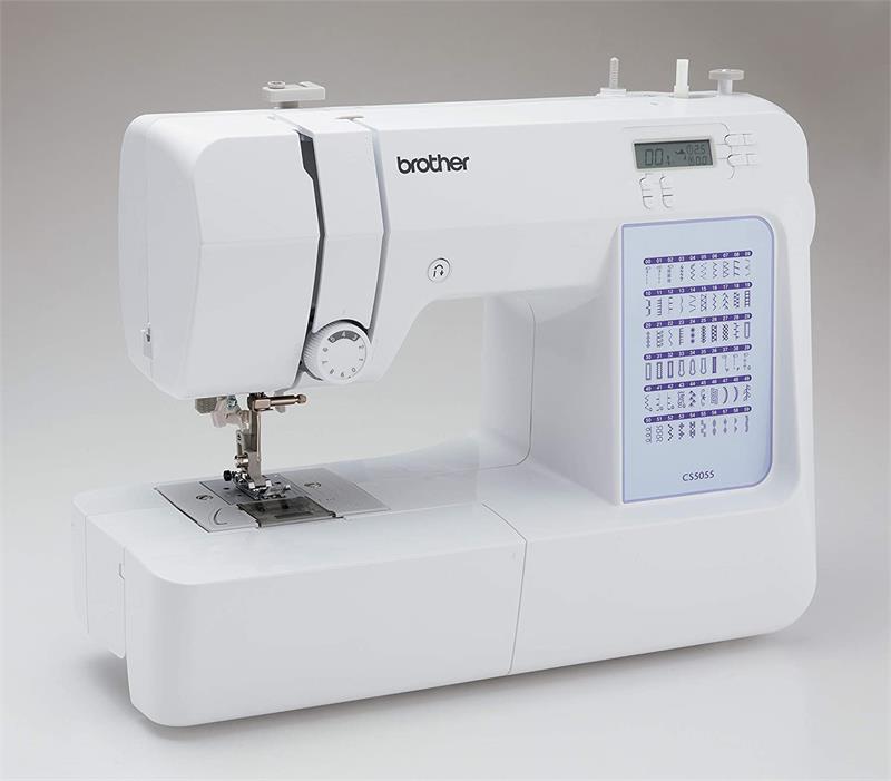 angled image of the brother cs5055 sewing machine