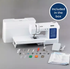 image of the brother cs7000x computerized sewing and quilting machine and some of the accessories included with it