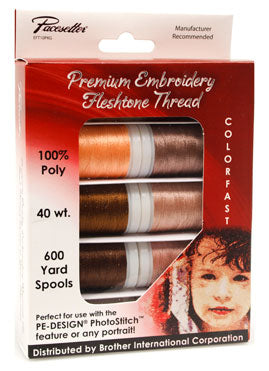 Brother EFT10PKG Premium Polyester Embroidery Fleshtone Thread