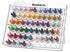 Brother ETKS110 110 Spool Embroidery Thread Set with included white metal rack