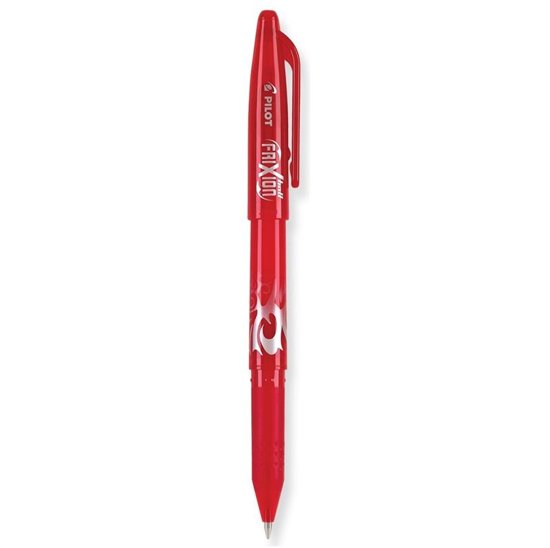 Bolígrafo de gel borrable de punta fina roja Pilot FriXion FX7-RED