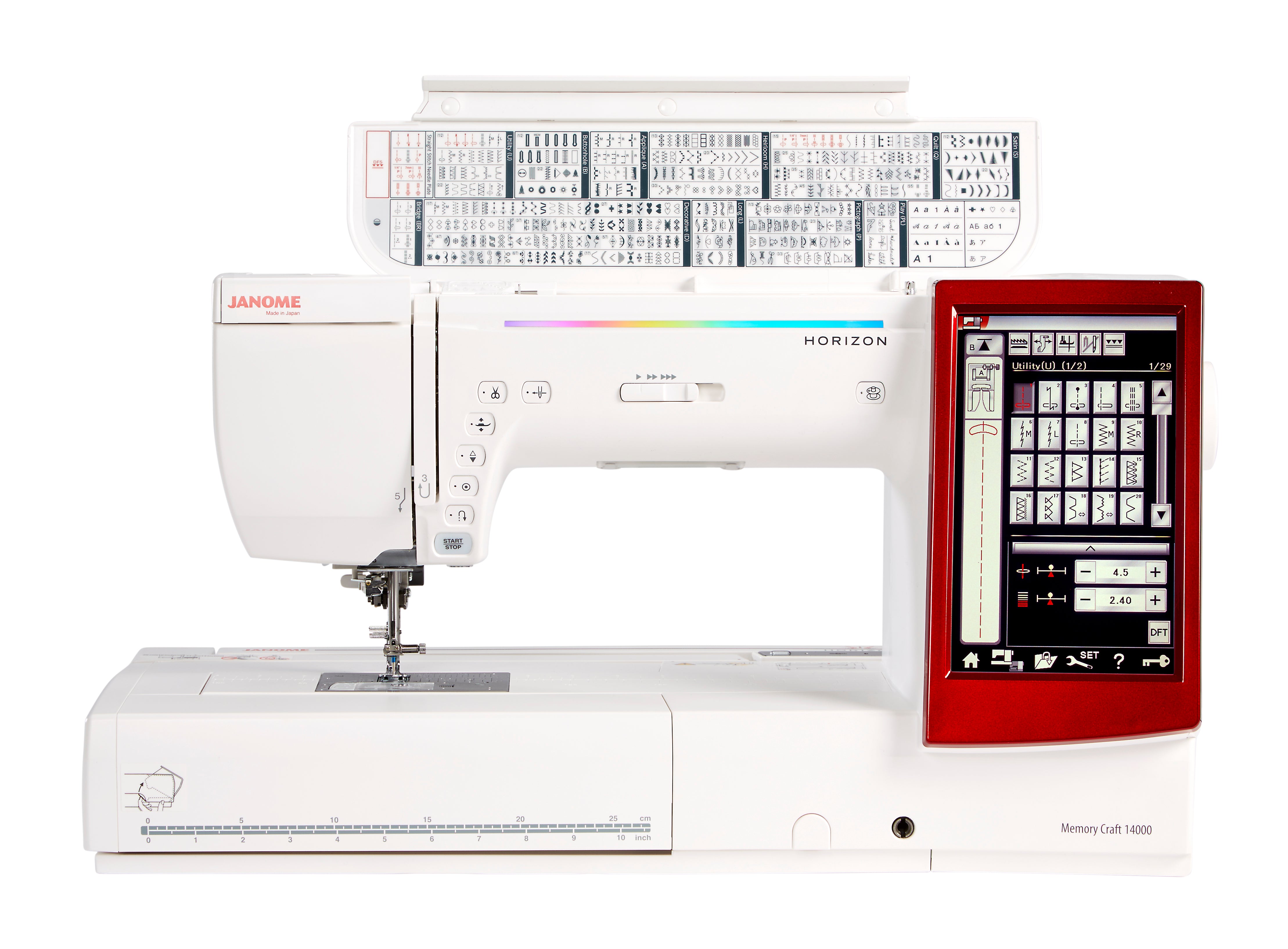 Janome Memory Craft 14000 Sewing Quilting and Embroidery Machine for Sale at World Weidner