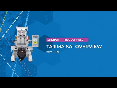 JUKI Tajima SAI 8 Needle Embroidery Machine overview video