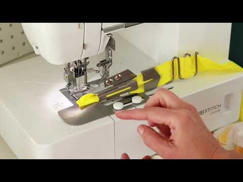 sew a binding with the cv3550 double sided cover stitch