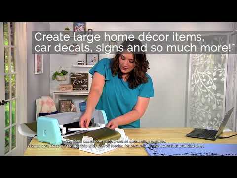 scanncut sdx125 optional roll feeder accessory youtube video