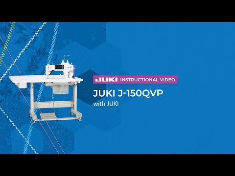JUKI 150QVP High Speed Free Motion and Lockstitch Sewing Machine with Digital Technology Instructional Video