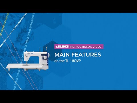 JUKI TL18 Haruka QVP Mid Arm Quilting and Piecing Machine with Auto Thread Trimmer Speed Control Micro Lifter Introduction Video