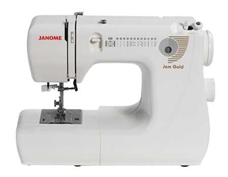 front facing image of the Janome Jem Gold 660 Sewing and Quilting Machine
