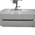 JUKI Exceed HZL-F300 close up view of sewing machine with measurement table 