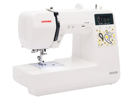 angled image of the Janome JW8100 Sewing and Quilting Machine