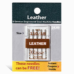 Klasse Size 110/18 Leather Sewing Machine Needles