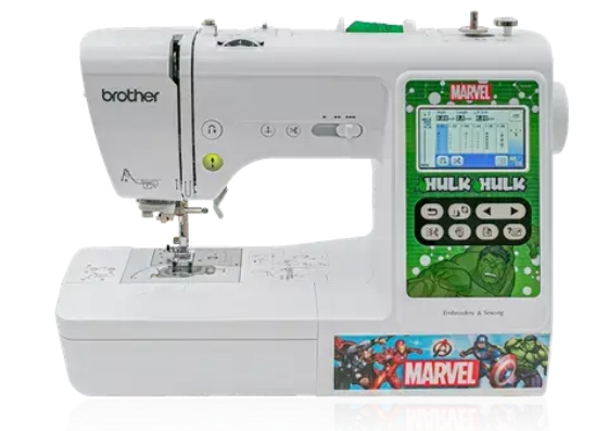 front facing image of the Brother four by four LB5000M Marvel Sewing and Embroidery Machine