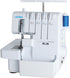 JUKI MO 80CB 2/3/4 Thread Overlock Serger Sewing Machine with Free Arm view of the front of the machine