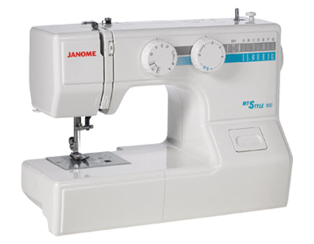angled image of the Janome MyStyle 100 Sewing Machine