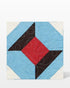 GO! Rectangle 3" x 5 1/2" (2 1/2" x 5" Finished) Die 55724 image of pattern  on quilt