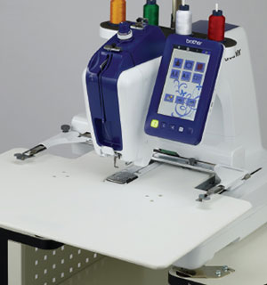 image of the Brother PRSWT1 Wide Table Top  attached to the prs100 machine