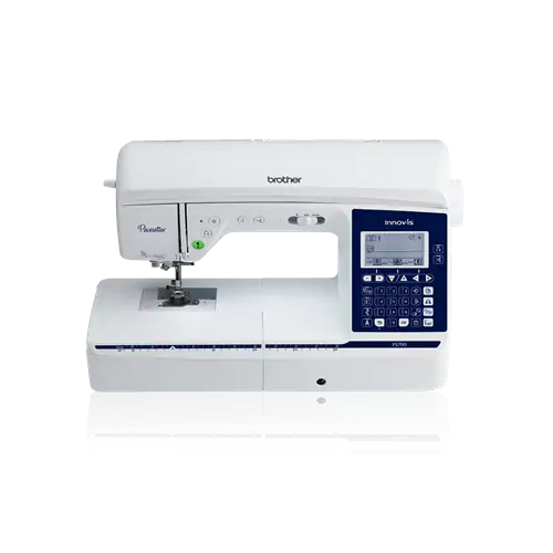 front facing image of the Brother Pacesetter PS700 eight point three by four point one Sewing and Quilting Machine