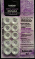 Brother 10pk White Prewound Embroidery Bobbins Style L / SA155 PWB200