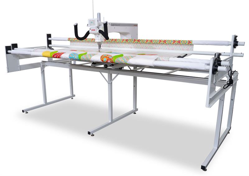 Janome Quilt Maker Máquina de coser de brazo largo de 18" con marco de acolchado de 8'