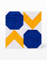 GO! Bowtie-4 1/2" Finished Square Die 55768 image of pattern on finished product