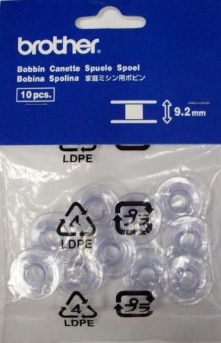 Brother SA155 Plastic L Style Bobbins 10 Pack