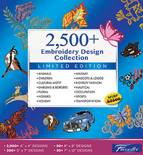 image of the Brother SAEMB2500 2500 Plus Embroidery Design Software Collection